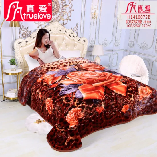 China Polyester Knitted Fleece Warm Cloudy Blanket Fluffy Wool 1ply 2ply Korean Combossing Queen King Raschel Korean Mink Blanket bedding Set